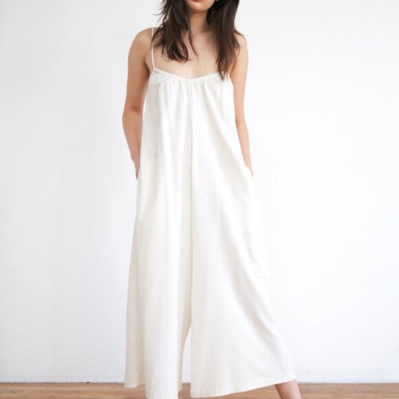 OZMA of California Vera Jumpsuit in Natural Silk Noil - Picture 6 of 8